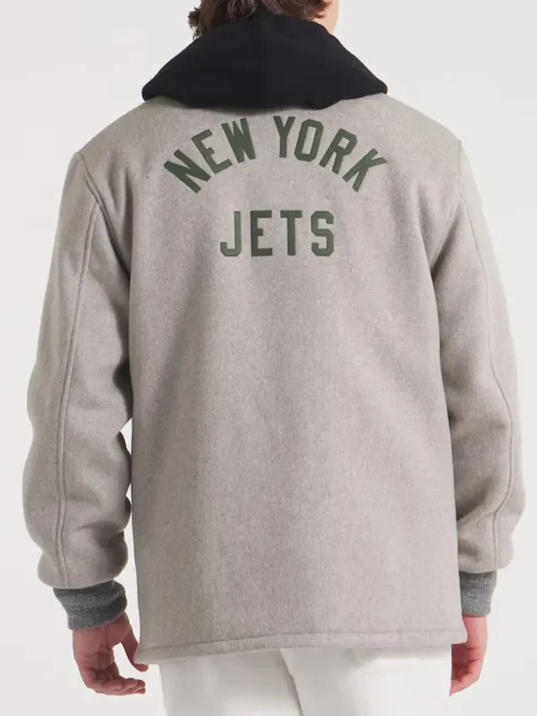 NY Jets Coaches Heather Gray Wool Jacket