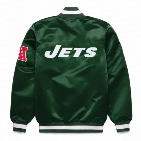 NY Jets Dark Green Satin Jacket
