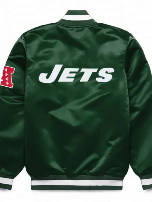 NY Jets Dark Green Satin Jacket