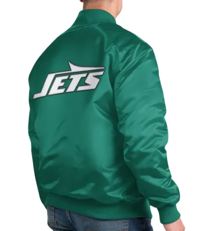 NY Jets Exclusive Green Varsity Satin Jacket