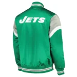 NY Jets Green Heavyweight Satin Jacket