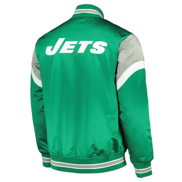 NY Jets Green Heavyweight Satin Jacket