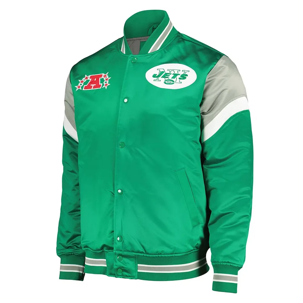 NY Jets Green Heavyweight Satin Jacket NY Jets Green Heavyweight Satin Jacket