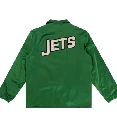 NY Jets Green Satin Windbreaker