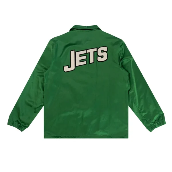 NY Jets Green Satin Windbreaker