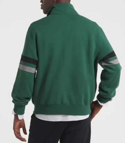 NY Jets Green Striped Fleece Jacket