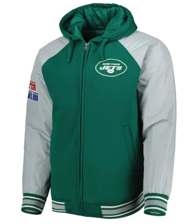 NY Jets Green Varsity Hooded Jacket