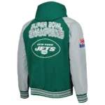 NY Jets Green Varsity Hooded Jacket