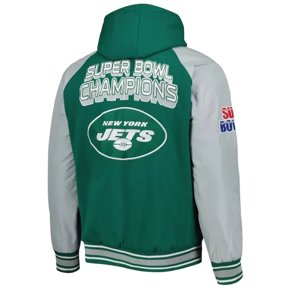 NY Jets Green Varsity Hooded Jacket