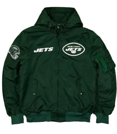 NY Jets Historic L-2B Hooded Bomber Jacket
