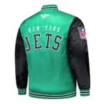 NY Jets Kelly Green and Black Team Satin Jacket