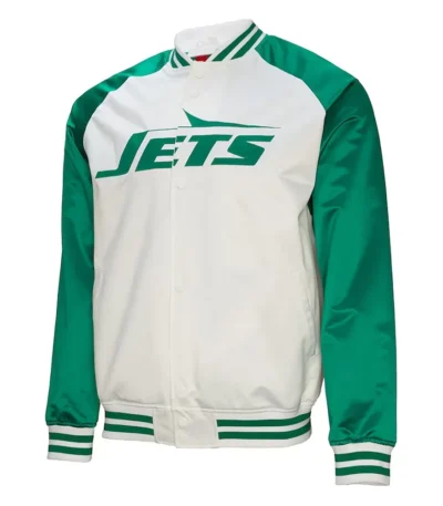 NY Jets Legacy Sack Exchange Satin Jacket