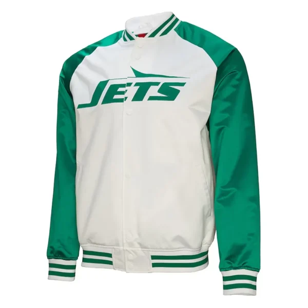 NY Jets Legacy Sack Exchange Satin Jacket
