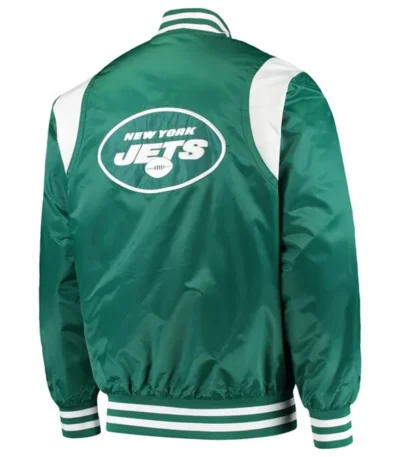 NY Jets Prime Time Green Satin Jacket