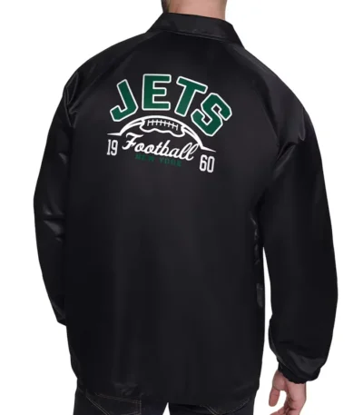 NY Jets Retro Logo Coaches Jacket