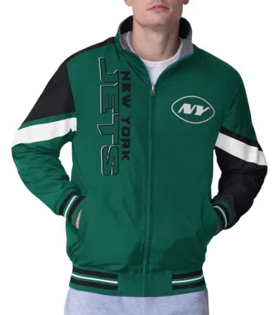 NY Jets Strong Arm Green Full-Zip Jacket