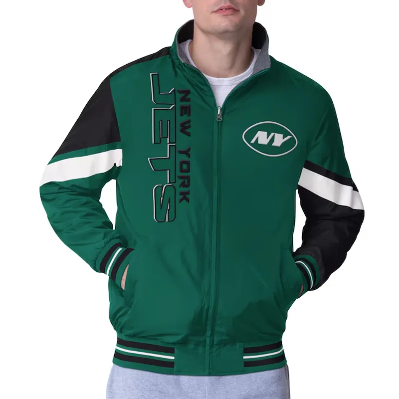 NY Jets Strong Arm Green Full-Zip Jacket NY Jets Strong Arm Green Full-Zip Jacket
