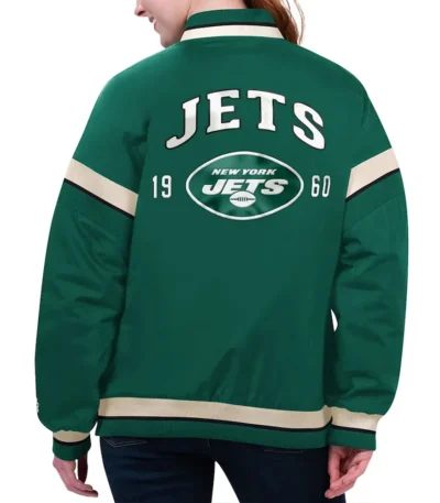 NY Jets Tournament Green Varsity Jacket