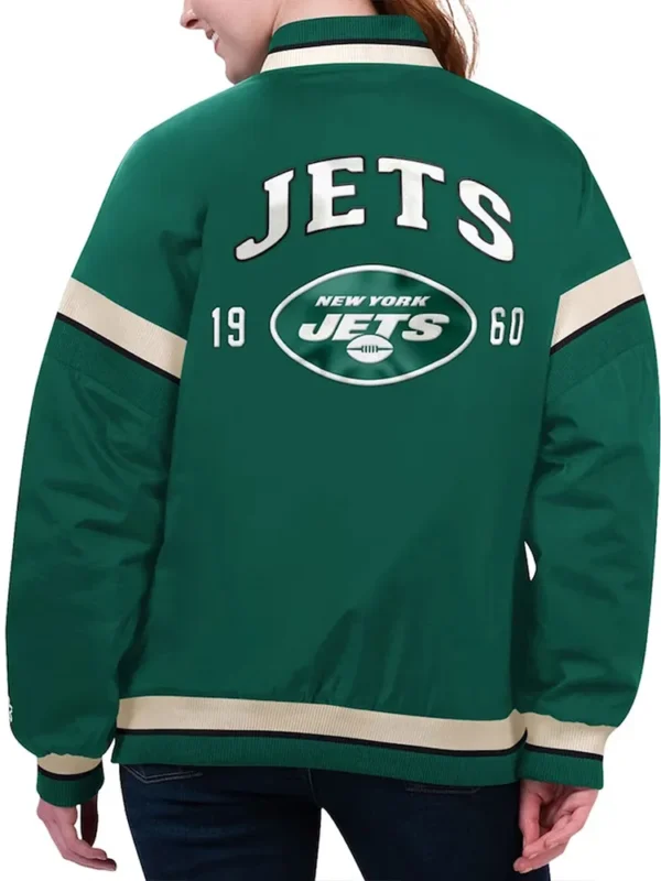 NY Jets Tournament Green Varsity Jacket