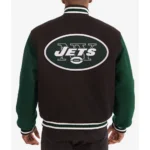 NY Jets Varsity Green and Black Wool Jacket
