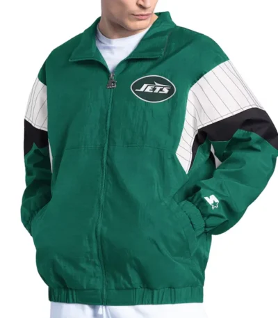 NY Jets Yard Line Green Full-Zip Jacket
