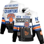 NY Knicks 2026 Champions Leather Jacket