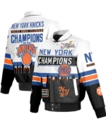 NY Knicks 2026 Champions Leather Jacket