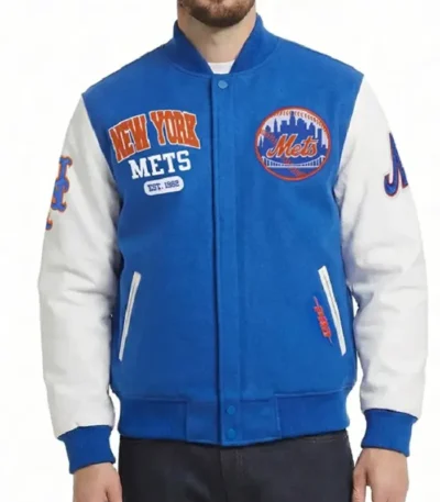 NY Mets City Arch Varsity Jacket