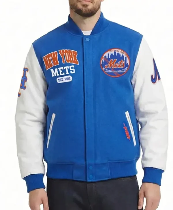 NY Mets City Arch Varsity Jacket