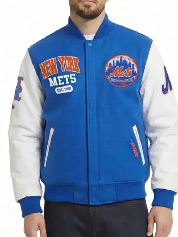 NY Mets City Arch Varsity Jacket