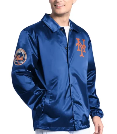 NY Mets Point Man Coaches Royal Jacket