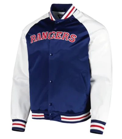 NY Rangers Primetime Blue and White Jacket