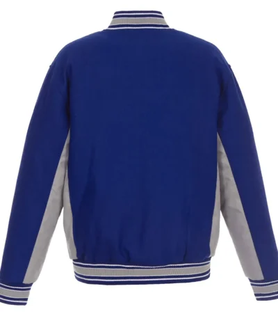 NY Rangers Wool Poly-Twill Accent Royal-Gray Jacket