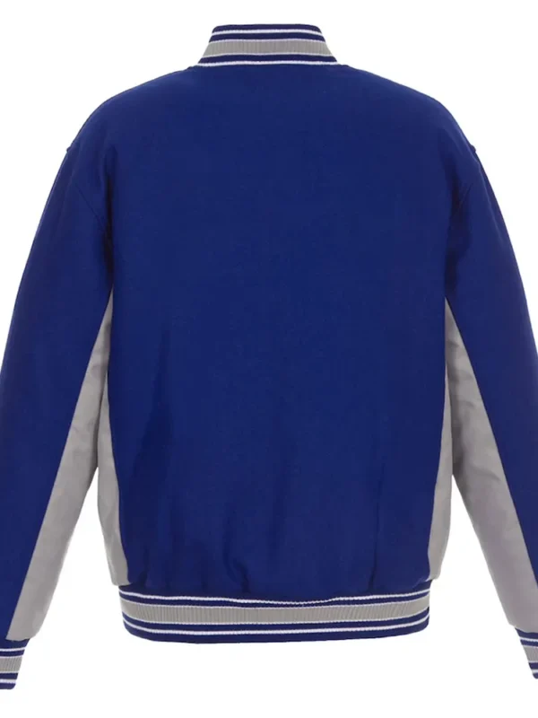 NY Rangers Wool Poly-Twill Accent Royal-Gray Jacket