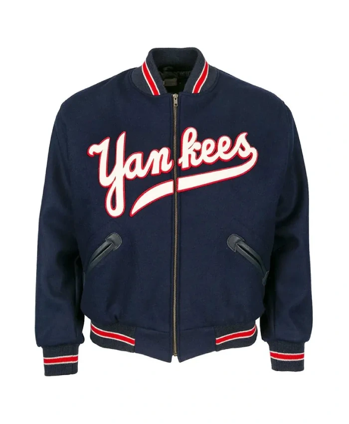 NY Yankees 1947 Navy Varsity Jacket NY Yankees 1947 Navy Varsity Jacket