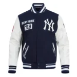 NY Yankees Area Code Classic Rib Varsity Jacket