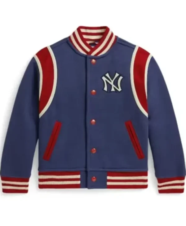 NY Yankees Blue Fleece Jacket