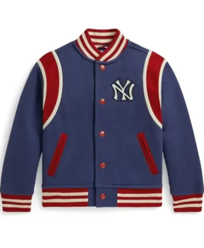 NY Yankees Blue Fleece Jacket NY Yankees Blue Fleece Jacket