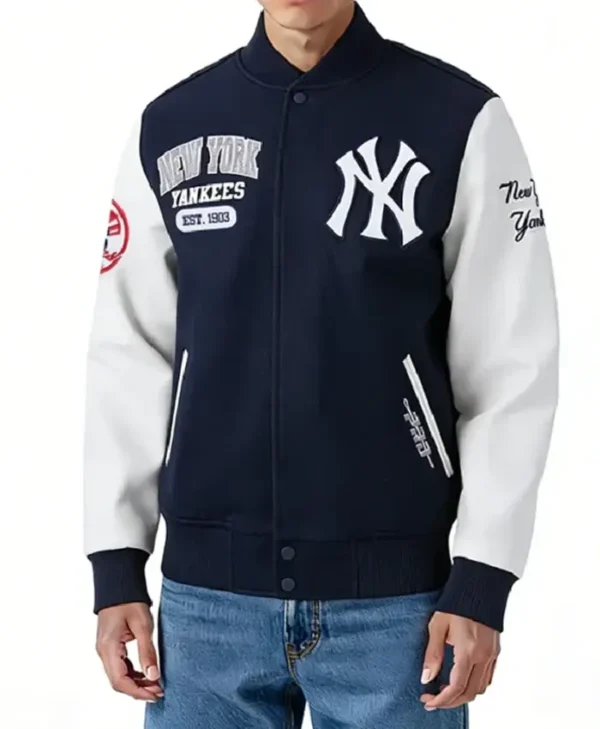 NY Yankees City Arch Varsity Jacket