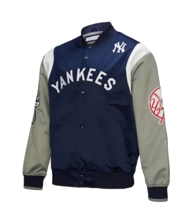 NY Yankees Cooperstown Team Origins Satin Jacket