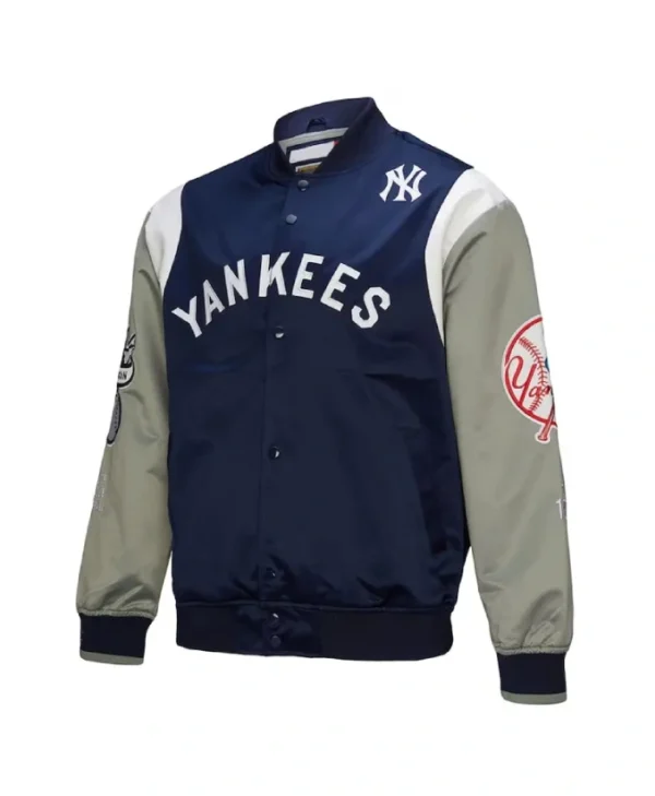 NY Yankees Cooperstown Team Origins Satin Jacket