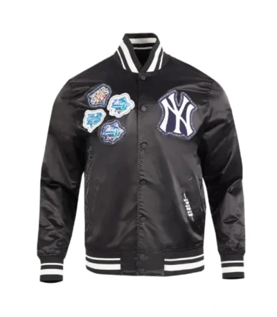 NY Yankees Diy Pick Stitch Classic Rib Satin Jacket