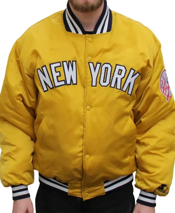 NY Yankees Dugout Satin Jacket