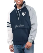 NY Yankees Elite Half Zip Pullover Jacket