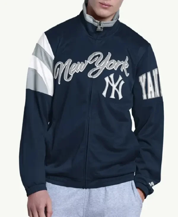 NY Yankees Heritage Navy Track Jacket