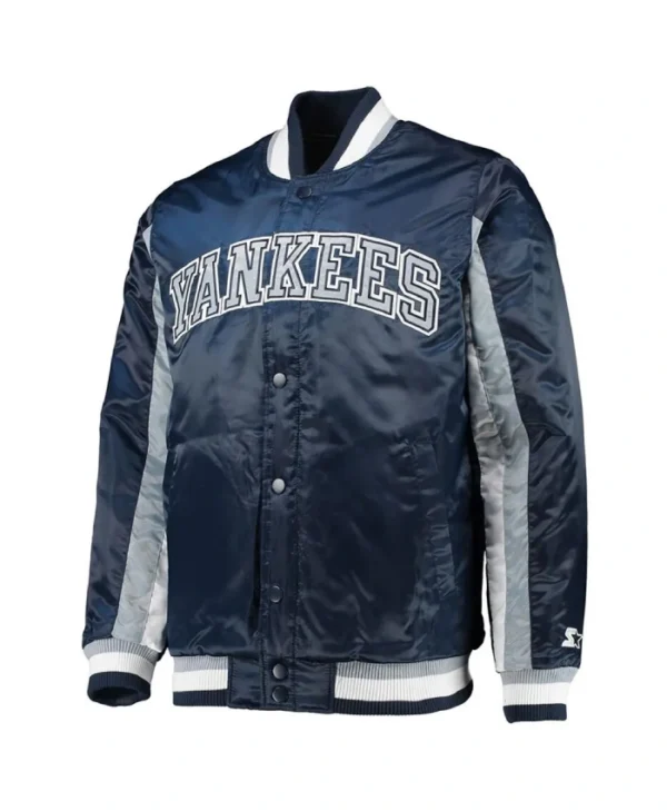NY Yankees Navy The Ace Satin Jacket
