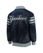 NY Yankees The Captain II Navy Satin Jacket