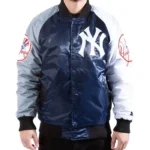 NY Yankees Tri-Color Satin Jacket