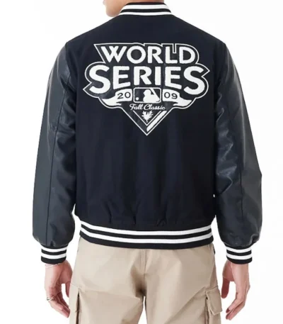 2009 NY Yankees World Series Navy Varsity Jacket