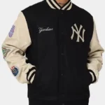 NY Yankees World Series Black Varsity Jacket
